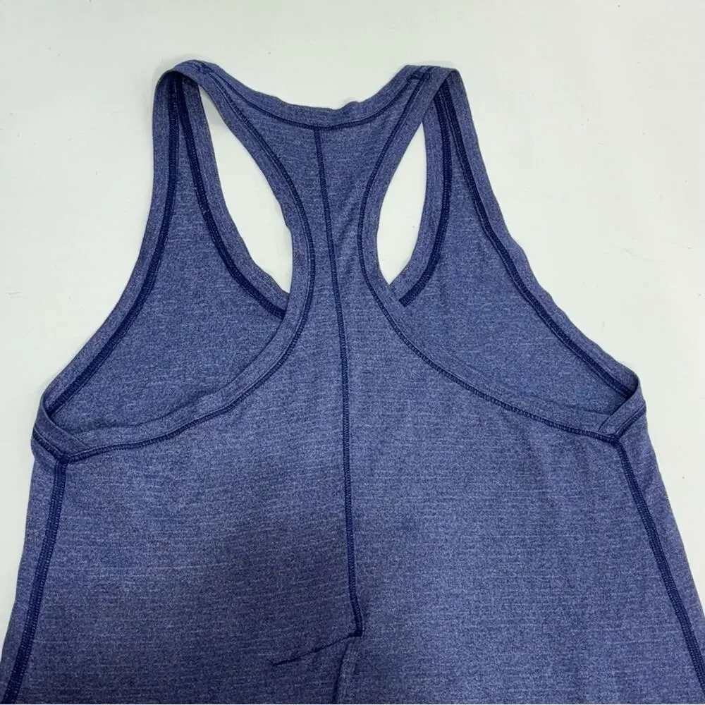 Lululemon Tie It Up Singlet Racerback Tank in Heathered Hero Blue 4